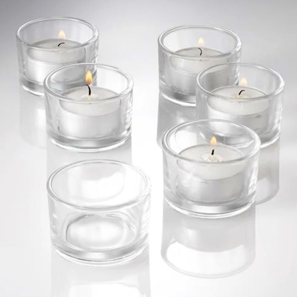 NIB Tealight Holder Glass Set